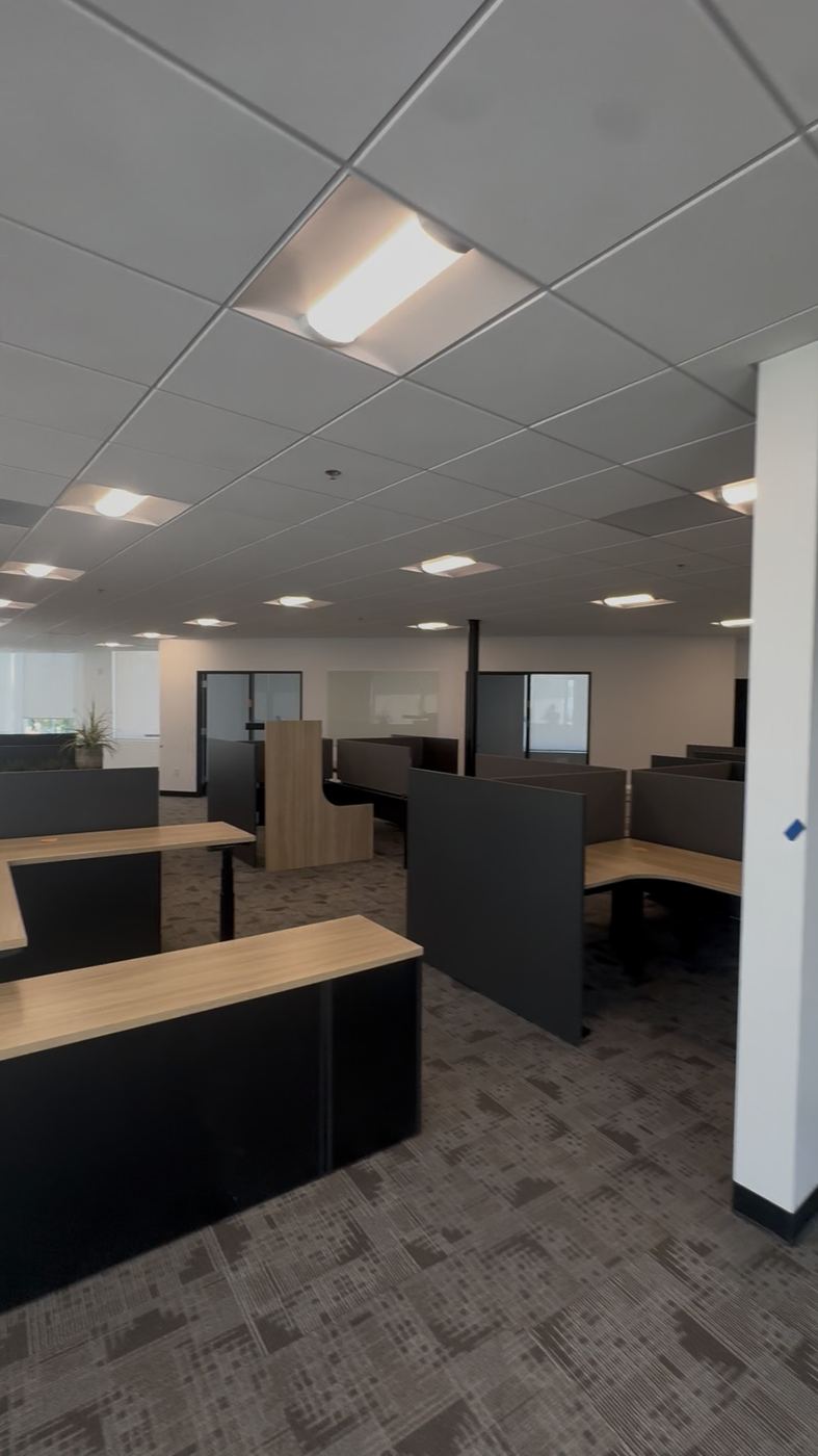 Office TI complete - workstations, carpet tile, glass fronts